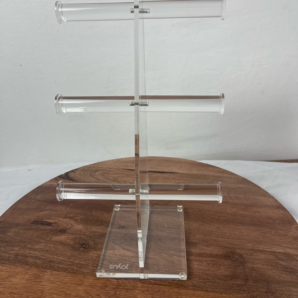 3 Tier Clear Acrylic Jewelry Stand
